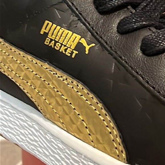 Puma Basket Stars x The Great Gastby Villa shoes sneakers black Men’s Size 8 - Picture 11 of 14